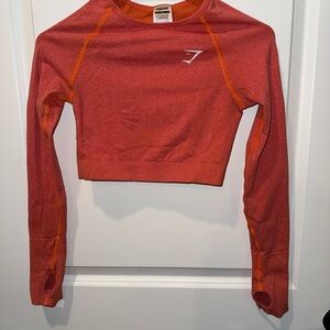 Gymshark Vibrant Orange Crop Top